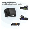 Car Radio External Speaker, Rectangular External Communication Speaker for Amateur