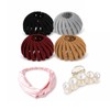 Hair Styling Set Women - Bun Maker - Faux Silk