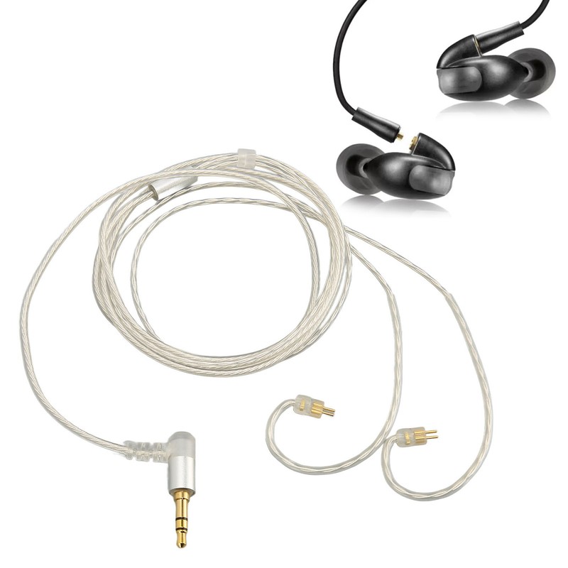 Headphone Upgrade Cable 2 Pin 0.78mm Silver Plated Copper Replacement