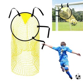 Quixotical Football Goal Target Net, High-Quality Football Target Net with Stainless Steel Rings, Easy to Install Top Bins Net, for Shooting Accuracy and Precision, 45 x 60 cm