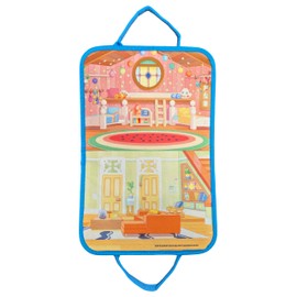 Bluey On-The-Go Felt Scene Set – Reusable Activity Scenes with Felt Playboard, 95 Characters & Props – Portable Travel Activity for Toddlers – Creative Play Set for Kids – Suitable for Ages 18 Months+