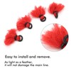 Yuecoom 4pcs Yarn, Foam Indicator, Hand-Tied Floating Nymphs for Fly