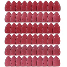 AUSTOR 60 Pieces Mouse Detail Sander Sandpaper Sanding Paper Hook and Loop Assorted 40/ 60/ 80/ 120/ 180/ 240 Grits