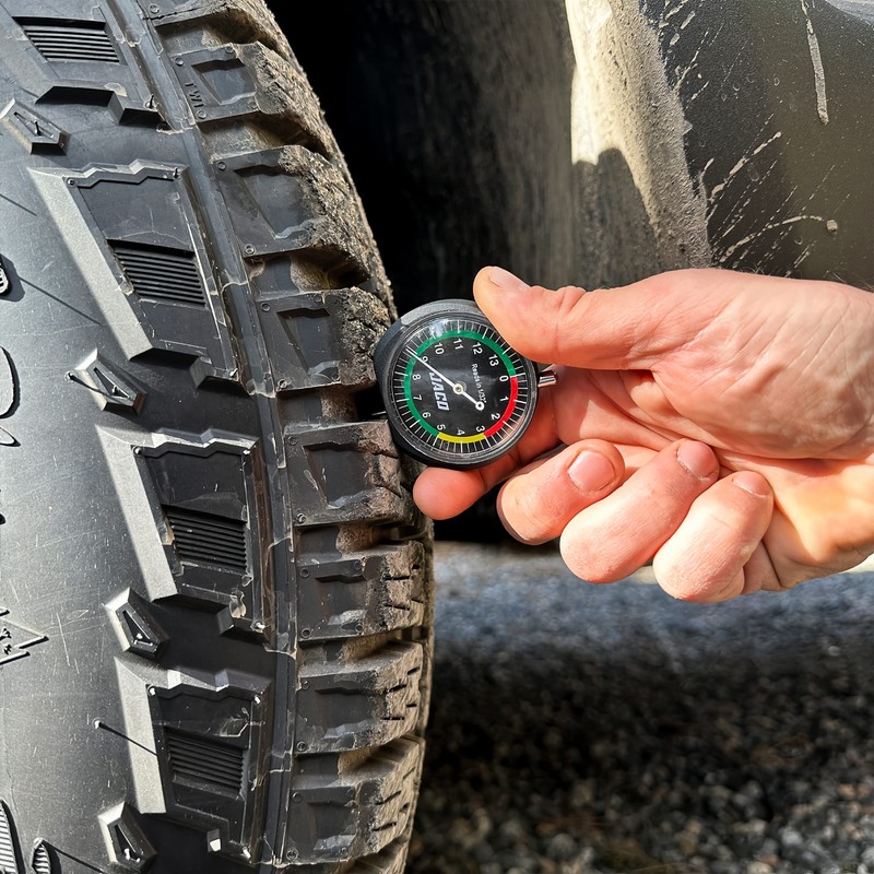 JACO TreadPro Tire Tread Depth Gauge, Dial Type (Reads in