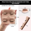 Pretty memory 2 Layer Lash Mannequin Head, Realistic Eyelash Mannequin