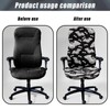 Fiqyvagox Bat Gray Black Comfy Computer Office Chair Cover Scratch
