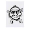 'Mischievous Troll' Temporary Tattoo - Water Resistant, Skin-Safe, Non-Toxic Transfer