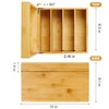 MaxGear Index Card Holder, 5 x 8 Inch Wooden Business