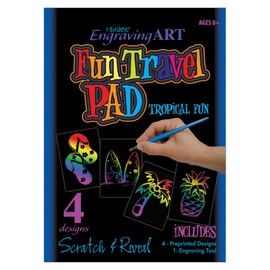 Royal and Langnickel Rainbow Foil Engraving Art Fun Travel Pads - Tropical Fun