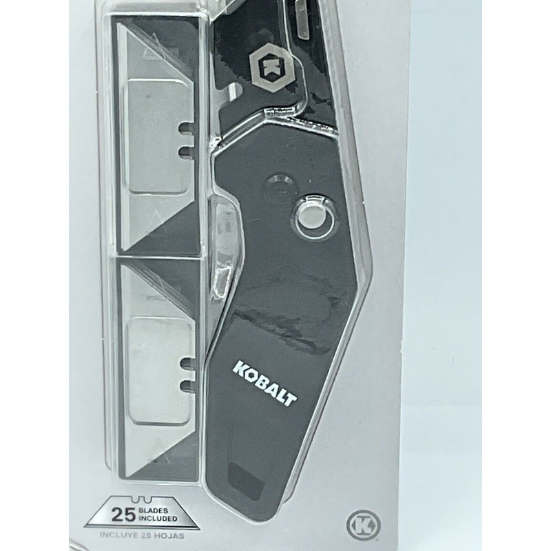 KOBALT Folding Utility Knife Quick Change Blade w/ 25 Extra