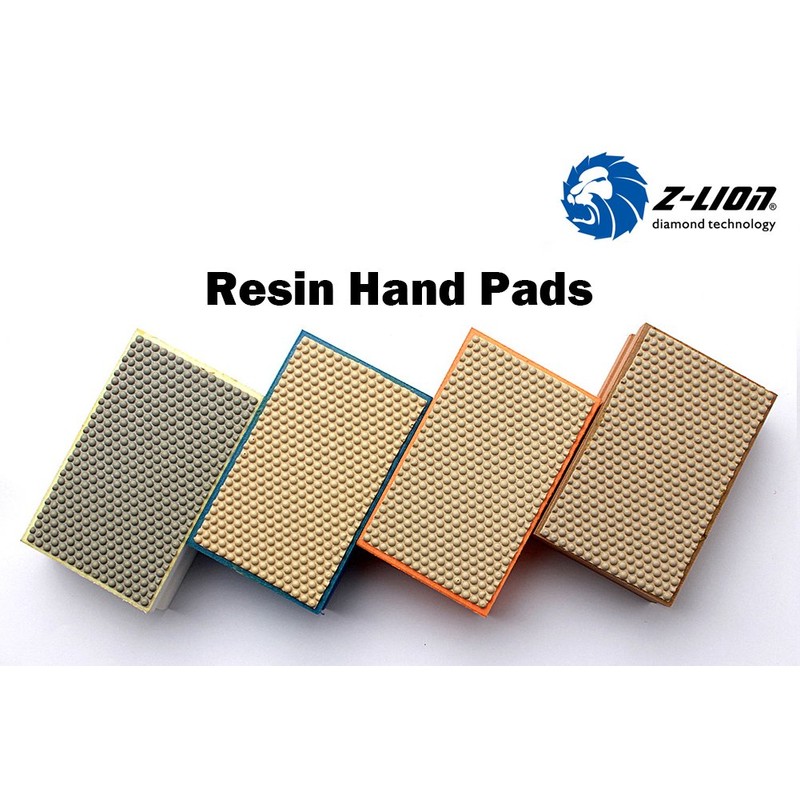 Z-LION Diamond Hand Polishing Pads Foam Back for Granite Marble