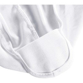 Obstal 6 Pack Stretch Spandex Table Covers for 6 Foot Tables - 6 FT Universal Rectangular Fitted Tablecloth Protector for Wedding, Banquet, Party (White, 72 Length x 30 Width x 30 Height Inches)