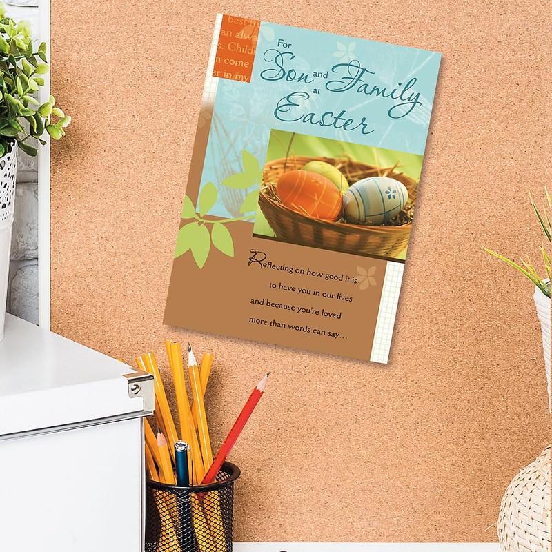 Current To Son From Family Easter Greeting Card - Single