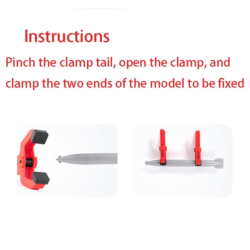LICHIFIT 2/4/20 PCS Seamless Auxiliary Clamp Model Tool for Hobby