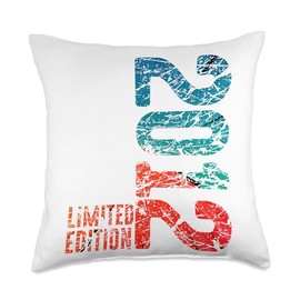 12. Geburtstag Mädchen 12. Geburtstag Deko Junge 12th Birthday Boy Girl 12 Years 2012 Funny Gift Throw Pillow, 18x18, Multicolor