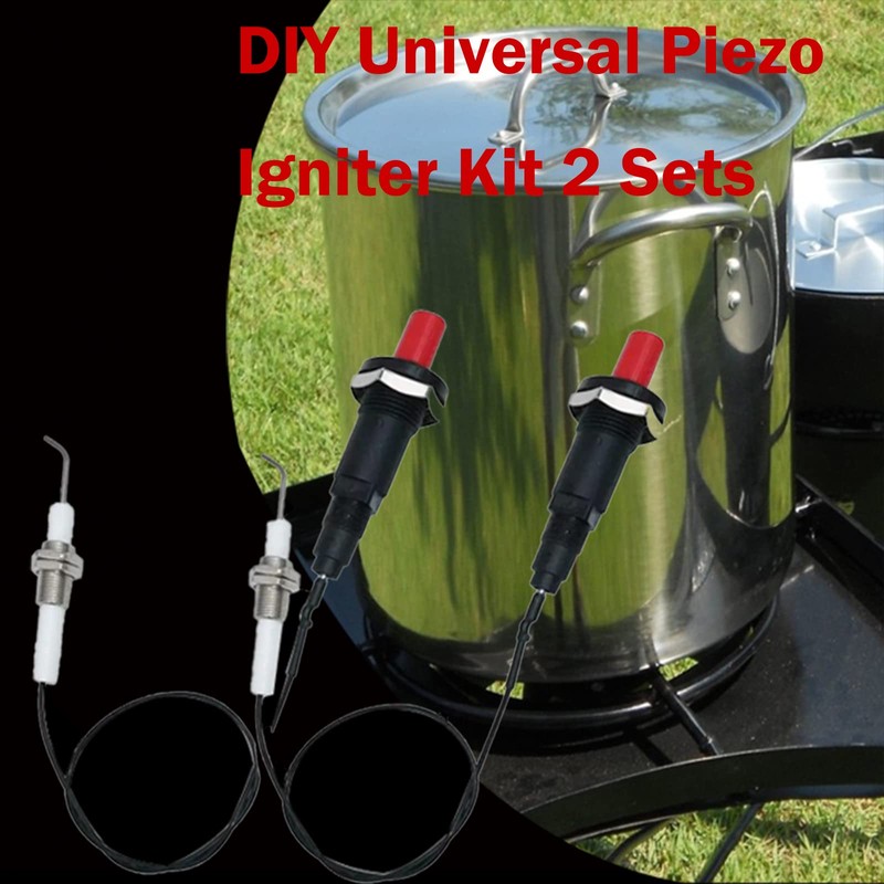 MENSI 11.8” Universal LP Propane Natural Push Button Piezo Igniter