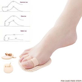 PEDIMEND™ Fabric Hammer Toe Protector Insoles | Ball of Foot Pain Cushion | Metatarsal Pad | Triple Toes Straightener for Hammer/Crooked & Overlapping Toes | Prevent Foot Burning | Foot Care