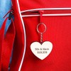 Herz & Heim® Wooden Heart Keyring with Engraving of Your
