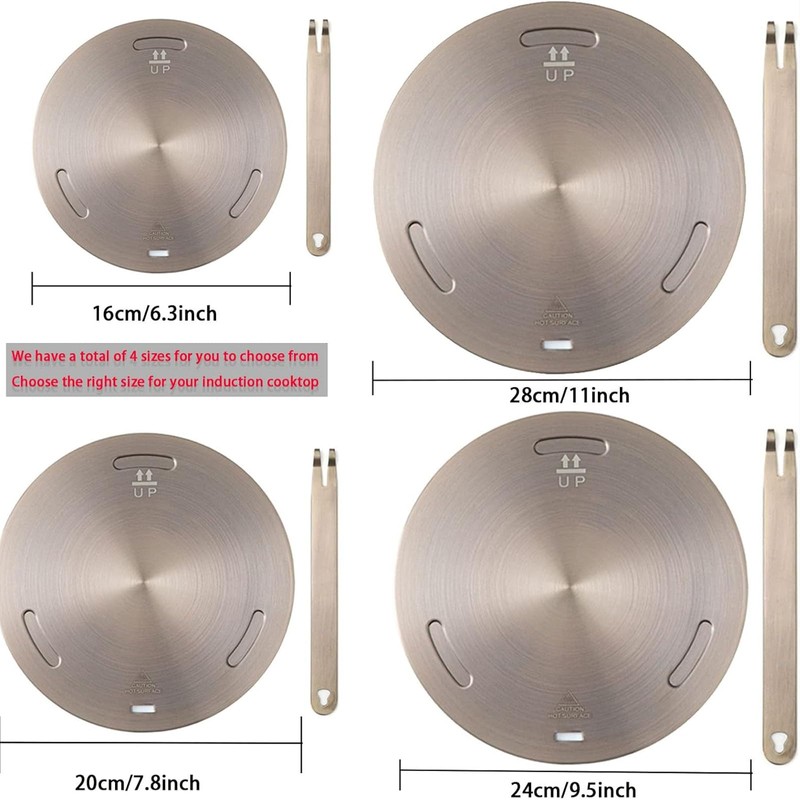 ZJYICANUS 6.4 Inch Induction Converter Heat Sink Ring Plate, Stainless