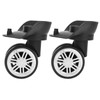 Luggage Wheels, 1Pair Swivel Suitcase Caster Wheels Outdoor Mute Double