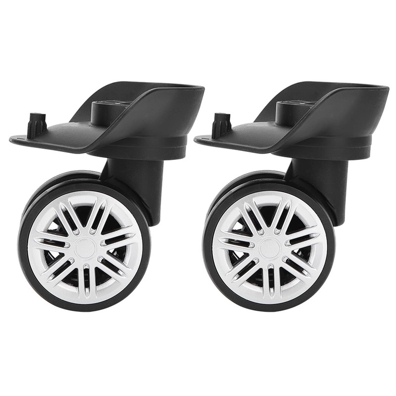 Luggage Wheels, 1Pair Swivel Suitcase Caster Wheels Outdoor Mute Double