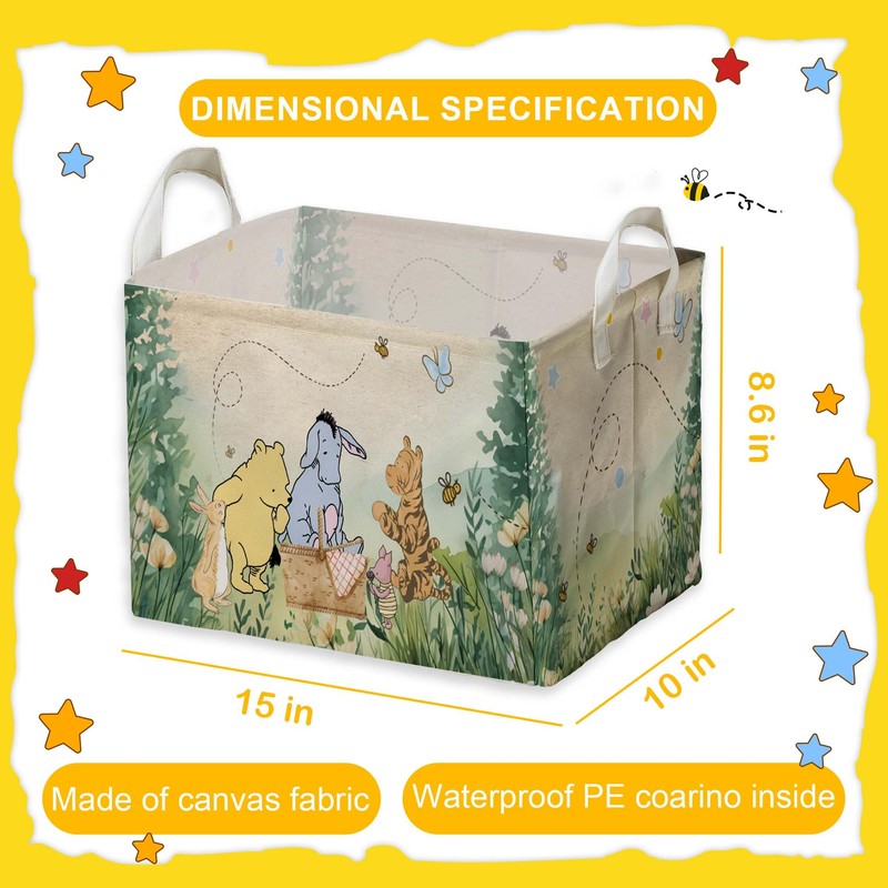 ZsaTuiy Winnie Nursery Decor, the Pooh Baby Stuff, Winnie Storage
