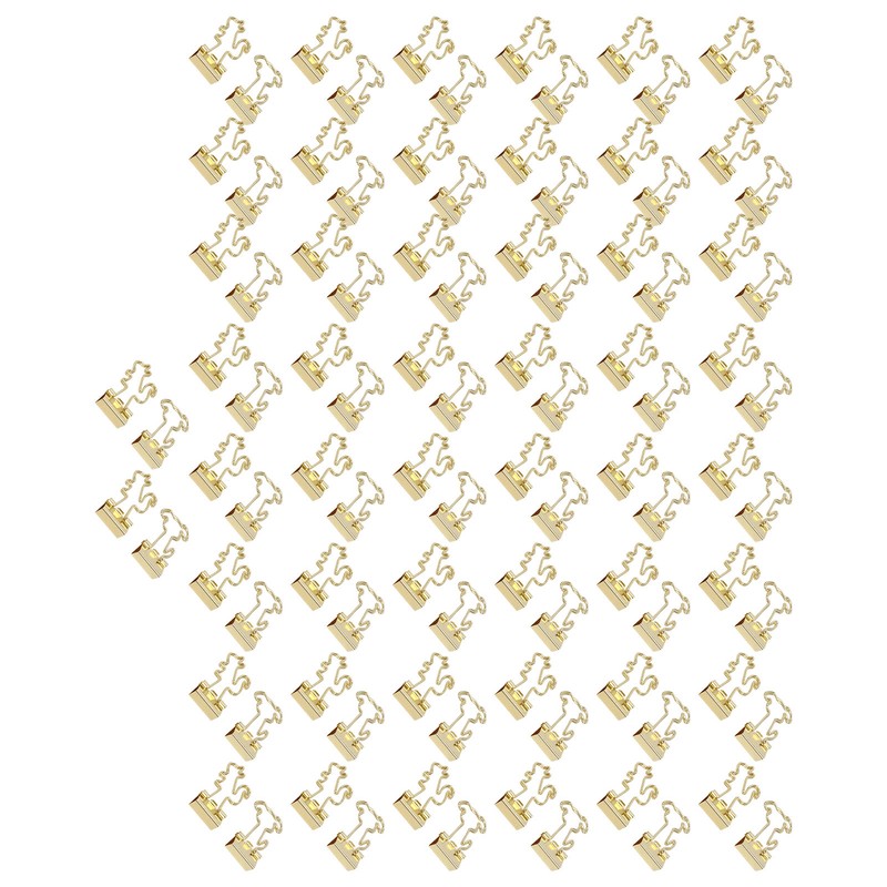 100Pcs Binder Clips Cute Animal Shaped Handle Sturdy Metal Multi