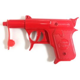 SPUD Gun 3 in 1,Shoots Potato PELLETS Water Plastic CAPS DIE-CAST Metal - Red