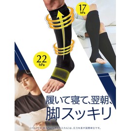 着圧ソックス 男性 メンズ メディキュット フォーメン ブラック ショート L