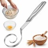 Stainless Steel Danish Dough Whisk 10 Inch, Sturdy One Piece