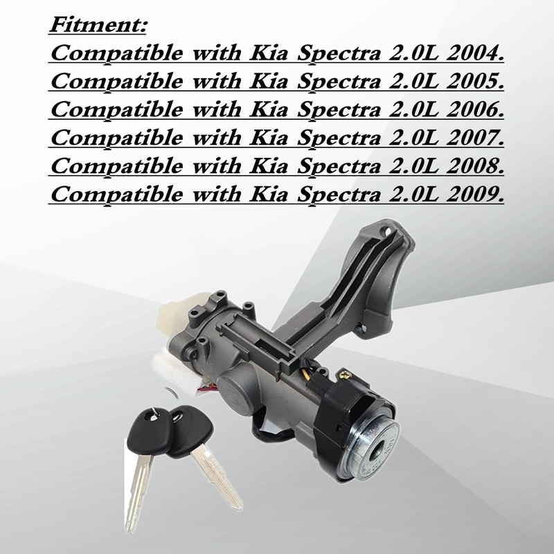 XQSMWF Ignition Lock Cylinder Switch Assembly with Key Compatible with