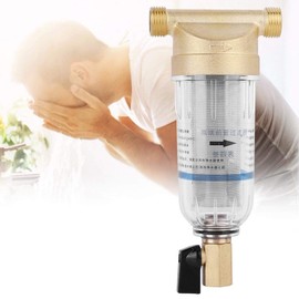 Garosa Filtro de Sedimentos Reutilizable para Pozo de Agua Prefiltro Purificador de Agua con Rosca Macho 1/2 Pulgada Filtro de Agua de Sedimentos