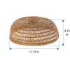 KOUBOO La Jolla Rattan Food Plate Cover, Small, Honey Brown
