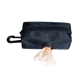 Love Dream Dog Poop Bag Holder Leash Attachment, Pet Waste Bag Dispenser, Fits Any Dog Leash for Waiking Running and Hiking (Black)