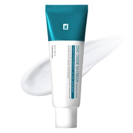 TOSOWOONG Zinc Oxide 10 Cream, 100,000ppm Zinc Oxide, Heal, Soothe Acne, Redness, Rosacea Treatment, Skin Barrier Repair, Moisture, Non-Comedogenic, Korean Skincare, 50g, 1.76 oz.