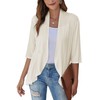 Bluetime Women Casual Lightweight Open Front Cardigans Soft Draped Ruffles