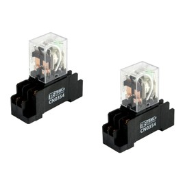 2X TEMCo Ice Cube Relay General Purpose 6 VDC 10A Contact 8 Pin w/Socket