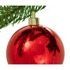 Lee Display 60MM Shiny Red Plastic Ball Ornaments Christmas Tree