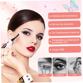 Eyelash Curler (white) Hair Roller Hair Curlers Eyelash Curlers Eyelashes Electric Curler Eye Lash Curler Heated Lash Curler Eyelash Curler Surface Abs Heating