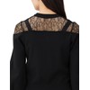 Jill by Jill Stuart Women's Sweater Catashia Docking Knit, Black