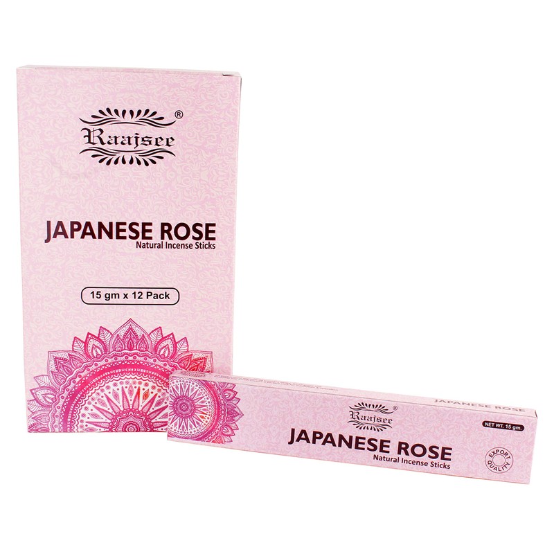 Raajsee Incense Sticks 12 Pack Set 15gm Each, -100% Organic