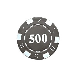 Unbranded Poker Chip 25, 50, 100, 1000, 5000, 10000 Refillable Butane Lighter - 500