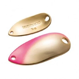 Shimano TR-M50R 72T Spoon, Cardiff, Roll Swimmer, Premium Plating, 0.2 oz (5.0 g), Pink Gold