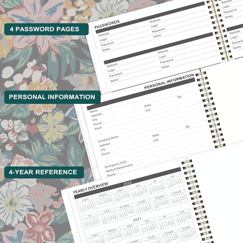 Monthly Planner 2026-2028 - 3 Year Planner/Calendar 2026-2028, JAN 2026