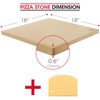 Unicook Extra Large Pizza Stone 18 Inch, Square Baking Stone