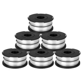 6 Pack DF-065 Trimmer Replacement Spool for Black & Decker GH710 GH700 GH750 String Trimmers, Part # DF-065-BKP, 90517175