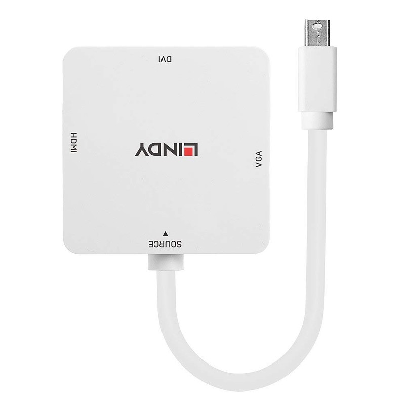 LINDY Mini DisplayPort 1.2 to HDMI DVI and VGA Converter