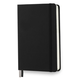 Minimalism Art, Premium Hard Cover Notebook Journal, Small Size, Classic 5" x 8.3", 122 Numbered Pages, Gusseted Pocket, Ribbon Bookmark, Extra Thick Ink-Proof Paper 120gsm (Dotted, Black)