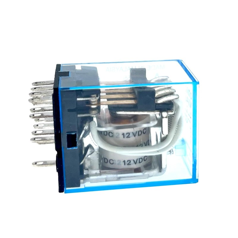 JZK MY4J DC 12V Coil DPDT 14 PIN Electromagnetic Power