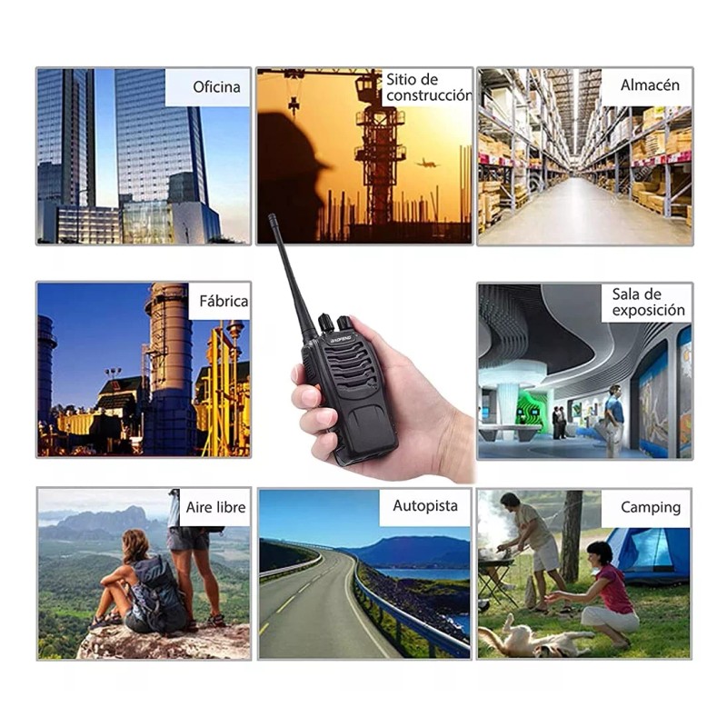Baofeng Pack 2 Radios De Comunicacion Wolki Talkie Baofeng 888s